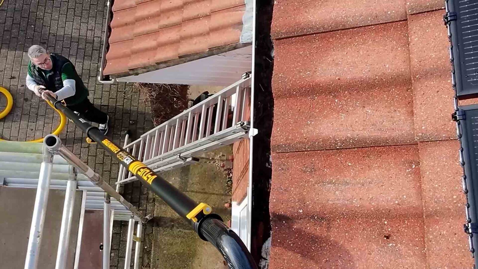 Gutter cleaning in Saxilby by Fenland Property Care