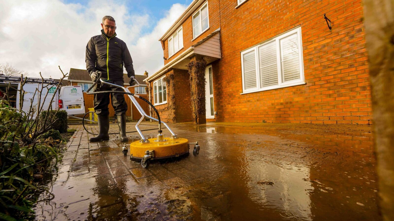 Jet washing in Grantham by Fenland Property Care