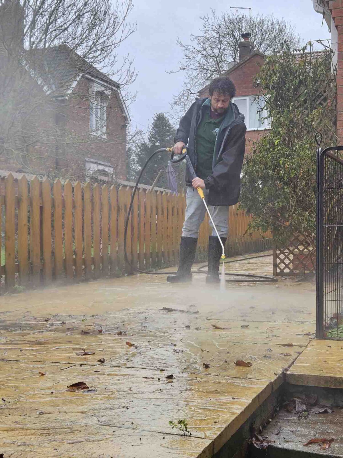 Jet washing in North Hykeham by Fenland Property Care
