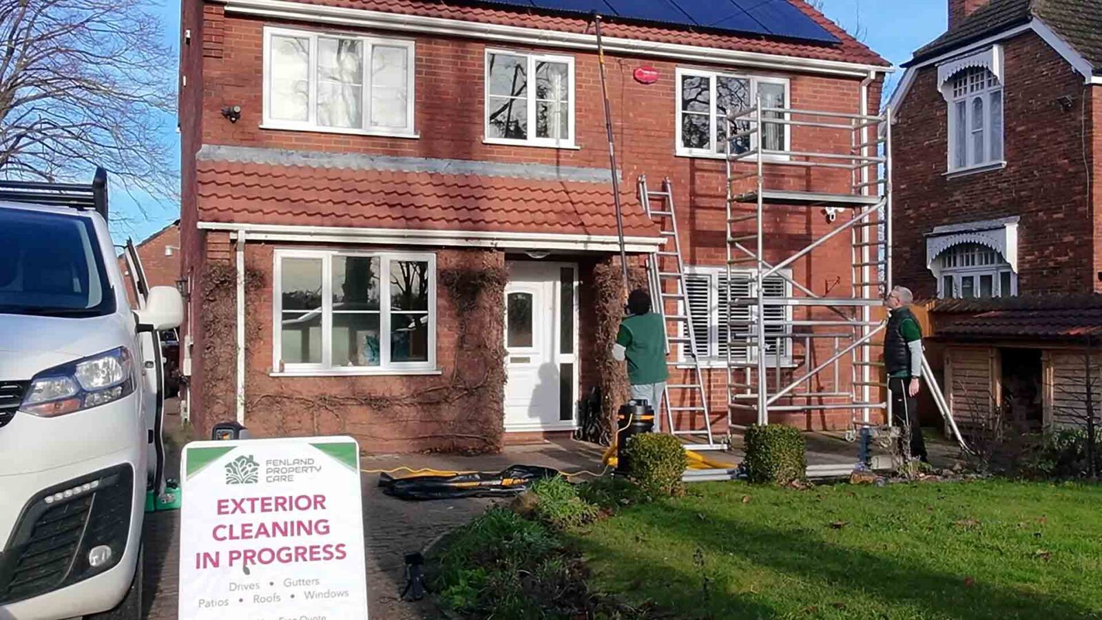 Moss removal in Stamford by Fenland Property Care