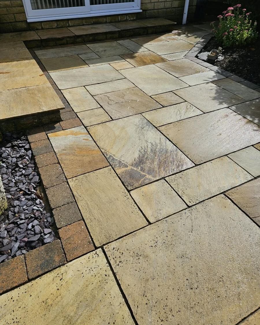 Patio cleaning in Washingborough by Fenland Property Care