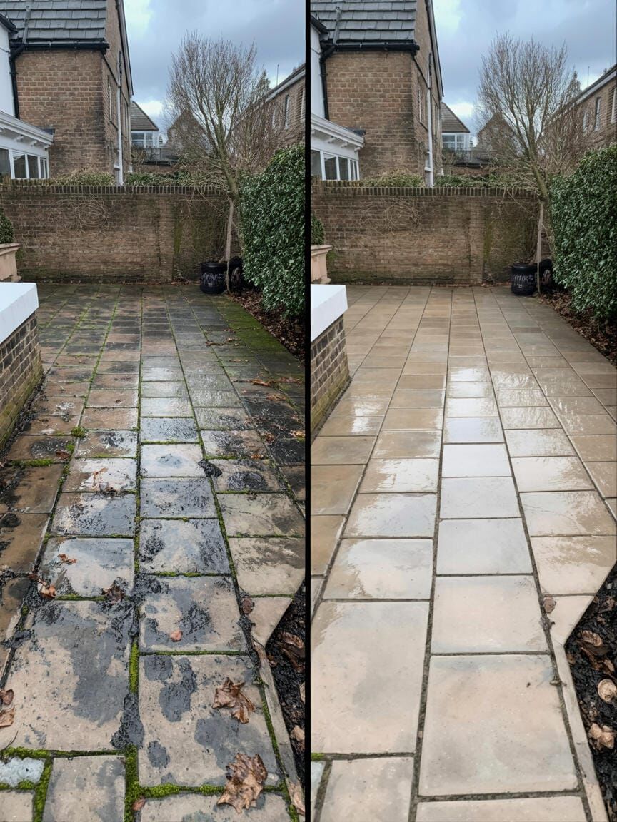 Patio cleaning in Welton by Fenland Property Care